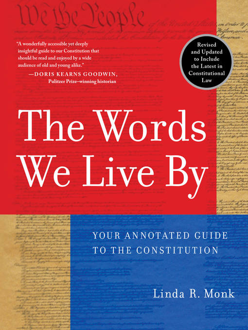 Title details for The Words We Live By by Linda R. Monk - Wait list